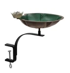 Achla Designs Lilypad Birdbath Rail Mount Colored Patina Finish. Fixed Price $79.98.