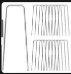 Gardenmate 100-PACK Anti-rust 4 Inch 11 Gauge Round-top Heavy-duty U-shaped. Fixed Price $27.30.