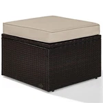 Crosley Palm Harbor Wicker Patio Ottoman In Brown Sand. Fixed Price $108.82.