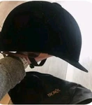 Trowel Grand Prix Classic Black Velvet Riding Helmet. Fixed Price $40.00.