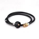 Aussie Grill Adapter Propane Lp Hose 1 Lb. 20 Lbs 4' Long Portable Tabletop. Fixed Price $23.99.