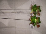 True Living Outdoors Garden Stakes. Suns, Bees, Frogs, Roosters. Fixed Price $12.00.