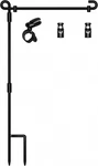 Hoosun Garden Flag Stand,premium Holder Pole Metal Powder-coated Wea. Fixed Price $16.99.