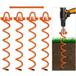 Feed Garden 16 Inch Spiral Ground Anchors Heavy Duty Screw Stakes, 4. Fixed Price $53.09.