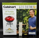 Cuisinart 14" Portable Charcoal Grill Red *brand New Box*. Fixed Price $34.99.
