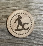 Carvers Olde Iron Vintage Wooden Coin. Fixed Price $8.99.