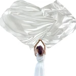 2 Pcs 51 X 45 Inches Praise Dance Worship Flags With Rectangle Scalable Rod R.... Fixed Price $26.97.