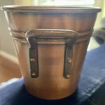 Vtg Smith & Hawken Copper-finish Planter Bucket, Euc, B11. Fixed Price $23.00.