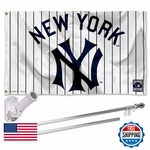 Wincraft Ny Yankees Vintage Retro Flag Pole And Bracket Set. Fixed Price $101.48.