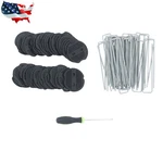 50 Pack Sharp Galvanized Staples Garden Stakes For Easy Lawn Installation. Fixed Price $18.28.