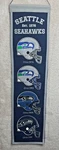 Seattle Seahawks Banner Winning Streak Nfl Heritage Wool Helmets Flag 8"X32". Fixed Price $19.96.