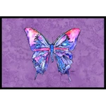 Carolines Treasures 8860MAT Butterfly On Purple Indoor Outdoor Doormat - 1.... Fixed Price $37.46.