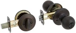 Kwikset Polo Venetian Bronze Exterior Entry Knob And Single Cylinder Deadbolt. Fixed Price $34.99.