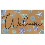 Beach Mat Coconut Fiber Coastal Welcome Indoor Outdoor Starfish Seas.... Fixed Price $35.47.