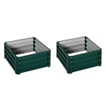 2 Ft. 1 Green Steel Raised Garden Bed Box With Frame For Veg. Fixed Price $70.27.