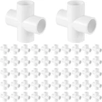 50 Pcs Way Cross Pvc Fittings 1/2 Inch, SCH40 Furniture Grade Pipe Connect. Fixed Price $47.52.