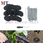 201 Pk Galvanized Garden Stakes Landscape Staples With Gasket Washer Caps 6 Inch. Fixed Price $32.58.