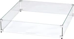 Celestial Fire Pit Glass Wind Guard Fits 24 Square 29.5" X 6". Fixed Price $54.99.