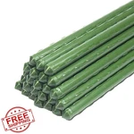 Yidie 25PK 4FT Plastic Coated Steel Garden Plant Stakes For Supports. Fixed Price $44.99.