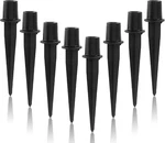 8 Pcs Solar Replacement, Black Metal Stakes, Pathway Spike. Fixed Price $19.99.
