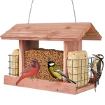 SOLUTION4PATIO Us Cedar Hopper Bird Feeder For Outdoors Hanging, Handcrafted .... Fixed Price $61.99.