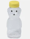 Little Giant Plastic Honey Bear Clear Squeeze Bottles Case Of Twelve, 12 Ounce. Fixed Price $22.99.