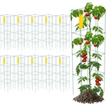 Tomato Cages Plant Support 10PACK Square Steel 3.8FT Green For Garden. Fixed Price $82.39.