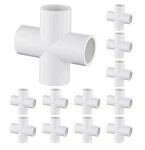 12 Pack 3/4" Cross Pvc Fitting Connector, 4-WAY Furniture Grade Elbow. Fixed Price $20.69.