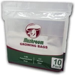 Reinforced Mushroom Grow Bags, 10 Count, Oyster Spawn And Grain Root Substrat.... Fixed Price $14.56.