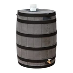 Good Ideas Rain Wizard Collection Barrel 40-GALLON Darkened Ribs, Oak. Fixed Price $169.99.