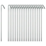20 Pack Tent Stakes For Outdoor Camping, Heavy Duty Metal, Galvanized Rust-fr.... Fixed Price $18.42.