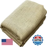 Cleverbrand Burlap Plant Cover Landscape Fabric - 40 X 12FT Roll Natural. Fixed Price $35.12.