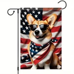 Starlit Patio Patriotic 4TH Of July Garden Flag Corgi 12X18 Inches, Dog. Fixed Price $13.47.