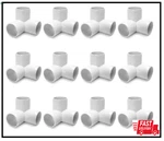 3 Way 1/2" Tee Pvc Fitting ELBOW,12PACK Connector,furniture Grade.... Fixed Price $13.99.