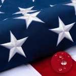 Deluxe Cotton American 4X6 Ft For Outside, Tear Resistant Us Flags High Win. Fixed Price $57.59.