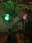 2 Set Dog Puppy Acrylic Solar Garden Yard Patio Stake Light Led Changing. Fixed Price $23.99.
