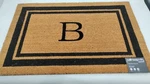 Calloway Mills Doormat Letter Monogram Black Border Coir 24X36 Inch. Fixed Price $29.99.