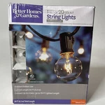 Better Homes & Gardens Indoor Outdoor 20 Count Clear Globe String Lights 19 Ft. Fixed Price $17.00.