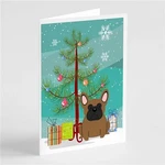 Carolines Treasures BB4138GCA7P 5 X In. Merry Christmas Tree French Bulldog.... Fixed Price $25.12.