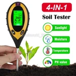 4-IN-1 Ph Tester Soil Water Moisture Light Meter For Garden Plant Seeding. Fixed Price $7.99.
