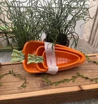 Gardeners Eden Easter Spring Carrot Shape Melamine Serving Bowls Set 3 Nesting. Fixed Price $31.99.