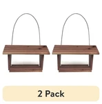 (2 Pack) Red Cedar Natures Friend Hopper Bird Feeder. Fixed Price $36.00.
