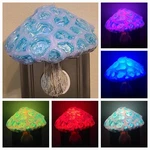 Mushroom Nightlight Rainbow/ Gradient Sensor Plug-in Cottage Core. Fixed Price $55.00.