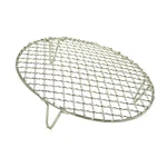 10.4 Inch Stainless Steel Round Wire Bacon Cooking Rack Oven 2 Legs Net. Fixed Price $34.42.