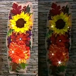 Evergreen Harvest Illuminated Fall Floral Statement Stake & Stand Nib. Fixed Price $24.99.