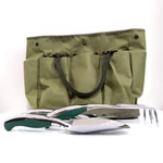 Picnic At Ascot Green Canvas Gardening Tote 3 Tools Trowel Fork Outdoor. Fixed Price $50.90.