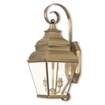 Livex Exeter Light Outdoor Wall Lantern, Antique Brass/beveled 2591-01. Fixed Price $593.96.