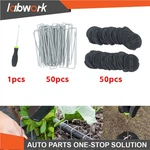 Labwork 101 Pack Landscape Staples With Gasket Washer Caps 6 Inch Garden Stakes. Fixed Price $18.73.