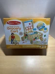 Melissa & Doug Wooden Shape Sorting Grocery Cart Push Toy And Puzzles - Pretend. Fixed Price $24.99.