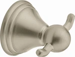 Moen DN8403BN Preston Double Robe Hook Brushed Nickel 2-PACK Wall Mount (3-3). Fixed Price $12.99.